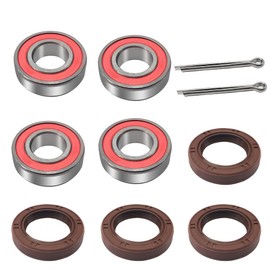 Front Wheel Hub Bearings Seals Compatible with Honda Recon 250 TRX250 1997-2022 Rancher 350 2x4 2000-2006 TRX200 1990-1997, OEM# 91053-HC4-003 91053-HC4-000 91257-KA3-711