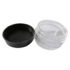 Gereric 3 Gram Black Plastic Empty Cosmetic Storage Containers Trave