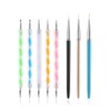 FULINJOY 5PCS Dotting Pens with 3 PCS Nail Painting Brushes,