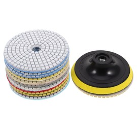 MAGICLULU Marble Polishing Compound 1 Set Stone Polishing Pads Round Diamond Sanding Plate for Granite Countertop