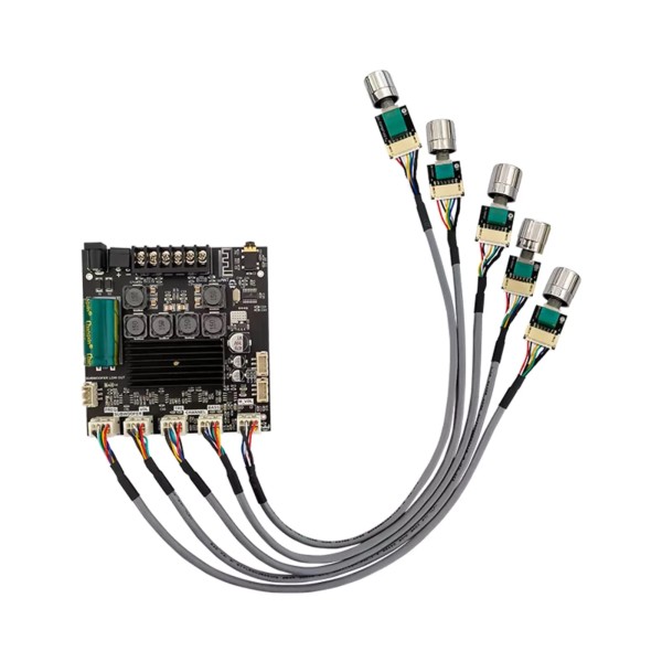 Universal DC12~24V Bluetooth 5.0 2.1 Channel Power Audio Amplifier Board