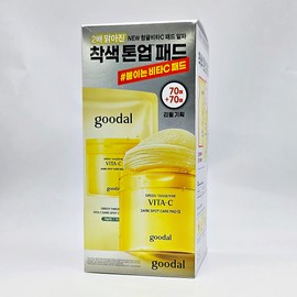goodall Goodal Green Tangerine Vita C Blemish Care Pad Alpha 70 sheets + 70 sheets (refill) Vita C Renewal Alpha Pad / 구달 청귤 비타C 잡티케어 패드 알파 70매 + 70매 (리필) 비타씨 리뉴얼 알파패드