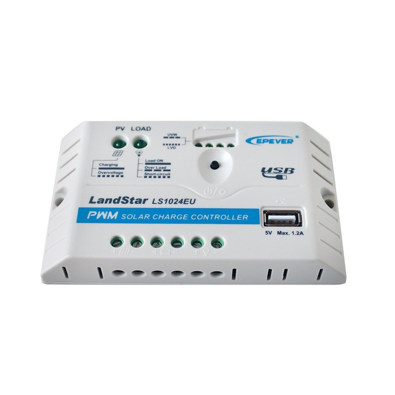 EPsolar Controlador de carga solar EPEVER LS1024EU de 10A 12/24v