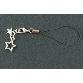 Miniblings Pendant Silver Christmas Star Asterisk Cell Phone Pendant