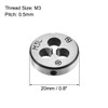 sourcing map Set of 2 Metric Round Die Machines Left