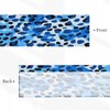 NeuKim Valance for Windows Blue Leopard Print Kitchen Curtains Valances