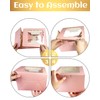 qiqee 10x10x5 Cake Box, 18 Sets Pink Cake Box with