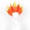 BEAUEXE Short Orange Yellow Ombre Wig Prestyled Spiky Fire Costume