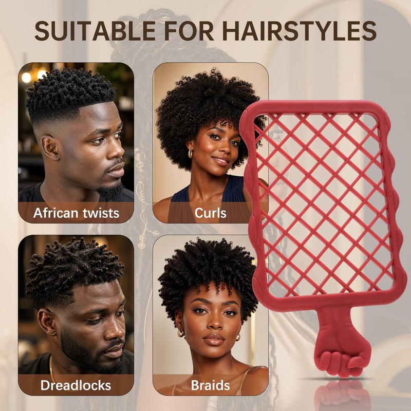 Combetter Hair Twist Comb for Men&Women, Alt to sponge for