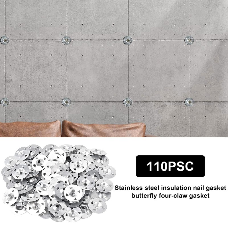 100Pcs Tile Backer Board Washers 28mm Diameter Insulation Board Washer Easy