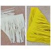 Anevous Leather Tassel Fringe Band, Tassel Trim Cut Fringe Band,