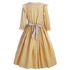 ReliBeauty Pioneer Girl Costume Colonial Prairie Dress Yellow 140