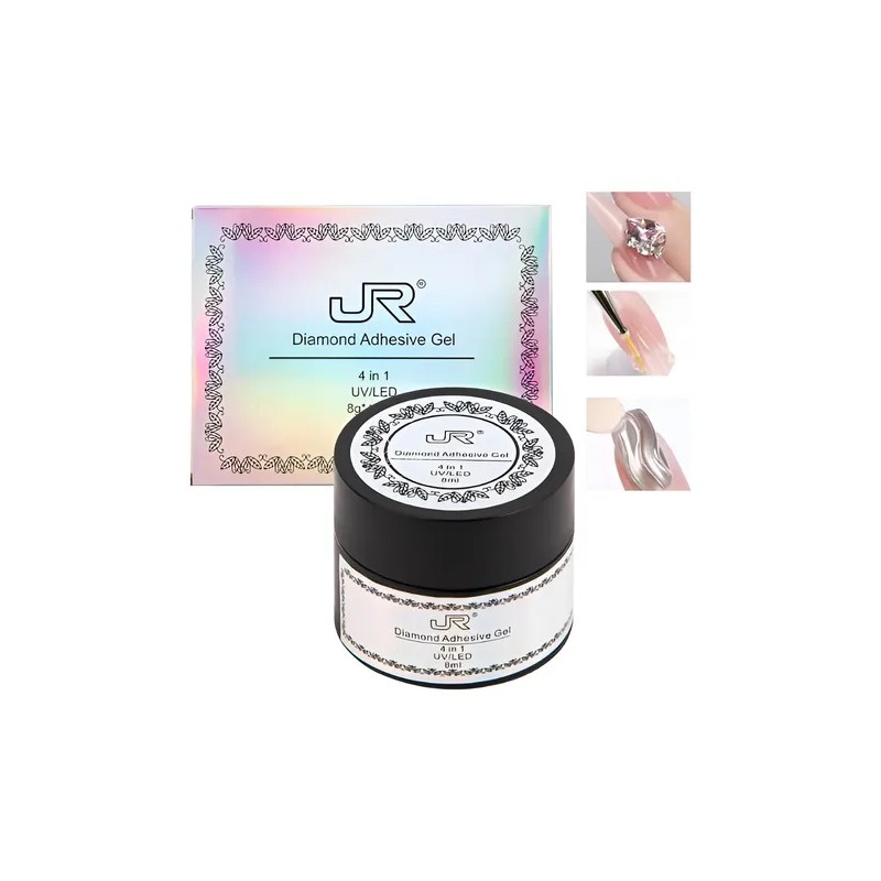 Gel Pegamento Para Diamantes 4 En 1 Jr, Relieves, Top