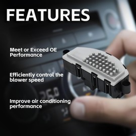 CTIMF HVAC Blower Motor Resistor Compatible with Jeep Cherokee 2014-2021, Chrysler 200 2015-2017 Replaces 68223049AA, RU-870, JA1995