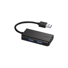 Buffalo BUFFALO USB 3.0 Bus Powered 3-Port Hub Black Compact Model BSH3U105U3BK [Windows/Mac Compatible] [1] Black