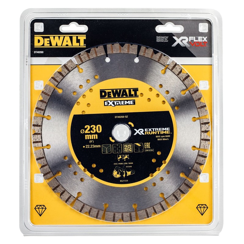 DT40260 Extreme Diamond Cutting Blade 230 x 22.23mm