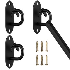 TUOSHUNGE 3-Pack Resistance Band Wall Anchor, Workout Wall Mount Anchor, Wall Mount Bracket for Suspension Straps, Space Saving Workout Equipment for Strength Training, for Concrete Wall