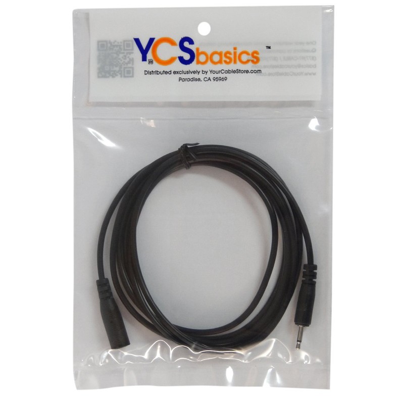 YCS basics 6 Foot 2.5mm Male to Female Mono Extension