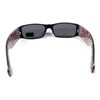 Locs Mens Hardcore Gangster Sunglasses Bandana Print BLACK/RED