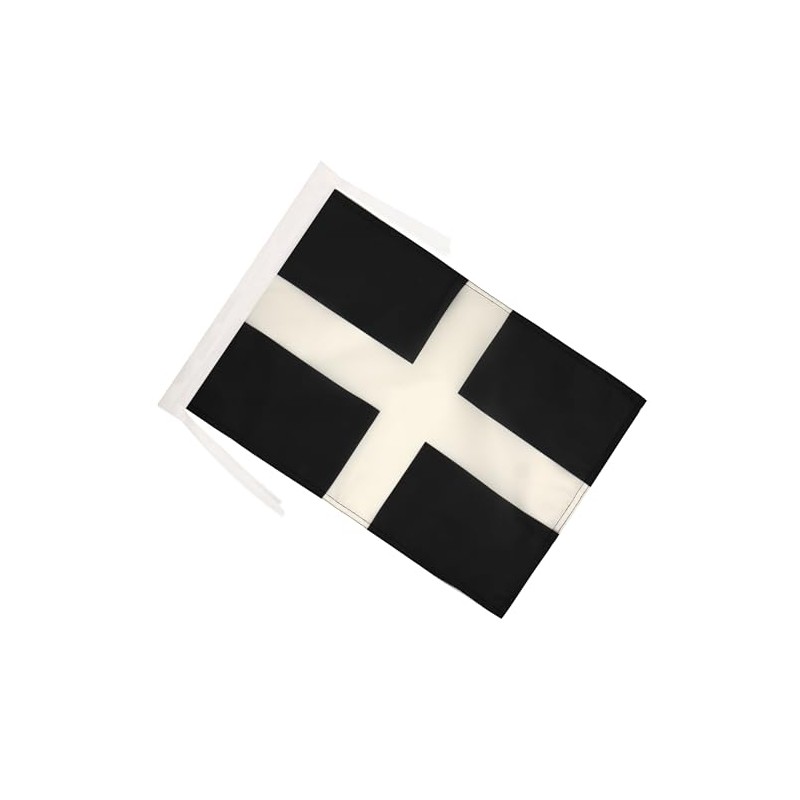 AZ FLAG Saint Piran's Flag 18'' x 12'' cords -
