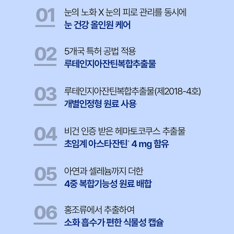 Chong Kun Dang Eye Aging Nutrient Astaxanthin Effectiveness 6 Months