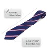 S&W SHLAX&WING Men's Necktie for Suit Jacket Classic 147cm Blue