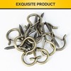 MYWISH 20-Pack Q Hanger Hooks with Safety Buckle, 2.2 Inches