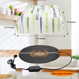 Bread Proofing Mat, 59 ℉-140 ℉ Adjustable Bread Rising Warmer, Sourdough Warming Mat for Sourdough Riser, Sourdough Heating Mat, Bread Proofer Warming Mat with Temperature Controller