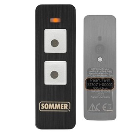 Koomando Remote Control S13071 TX-55-434-4 Original Sommer 2 Buttons Replaces 4014 TX03-434-4 XP 434Mhz FM LED Orange Large Buttons for Breda Grarage Ports Suitable for Peli, Ballan, Albodoor BBG