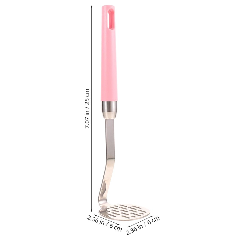 GOOHOCHY Reusable Potato Masher Stainless Steel Manual Potato Crusher with