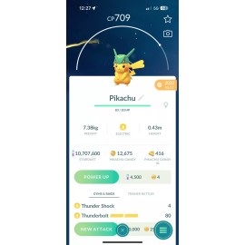 Pokémon Go Pikachu Rayquaza Hat NOT SHINY Trade