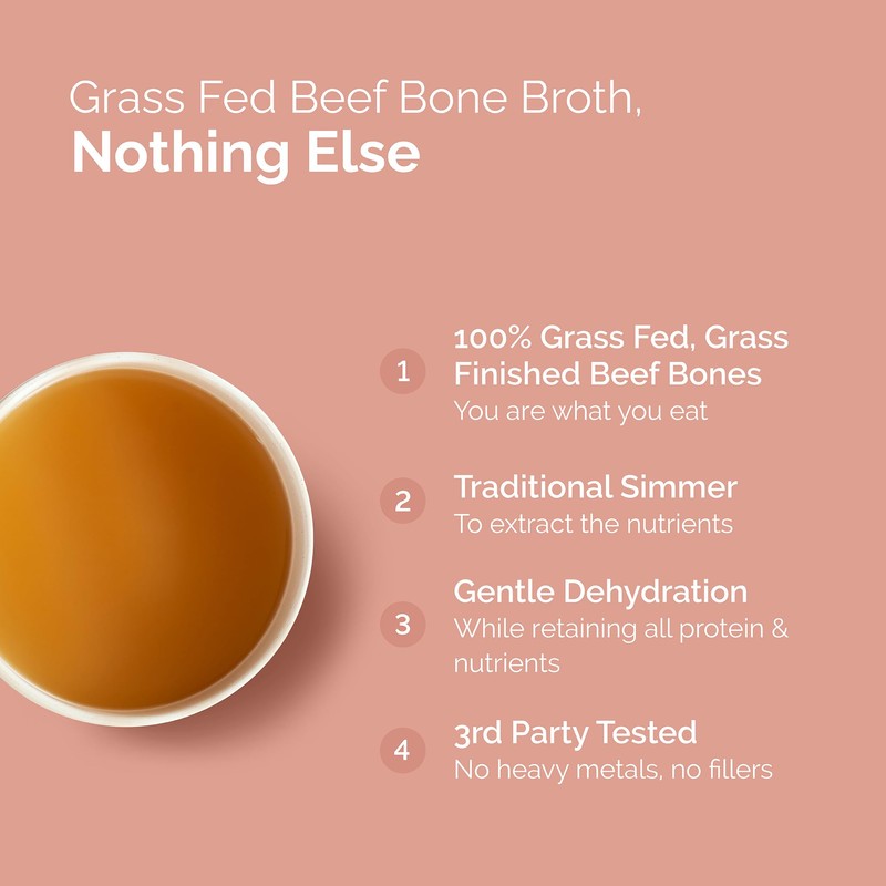 BLUEBIRD PROVISIONS Beef Bone Broth Protein Powder - Grass Fed