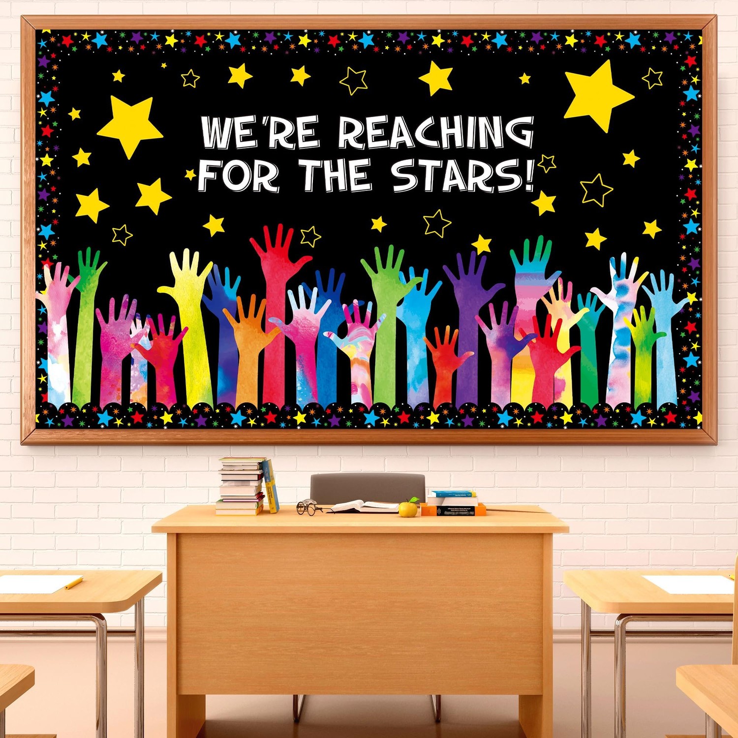 Reach for The Stars Bulletin Board Set Welcome Back to School Bulletin ...