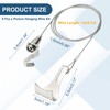 sourcing map 5Pcs Adjustable Picture Hanging Wire Kit 1m x