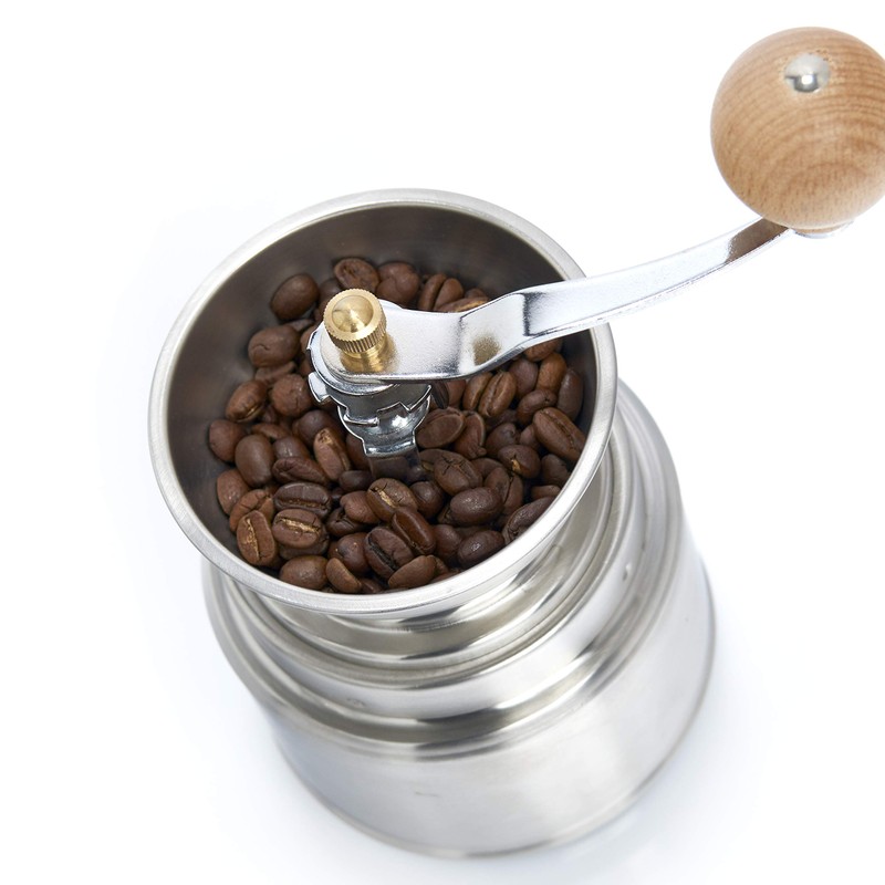 Zeller 27219 Kaffeemühle, Edelstahl 9.5 x 9.5 x 22 cm,