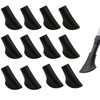 Nordic Walking Pads, 12 Pieces/6 Pairs, High-Quality Rubber Buffer for