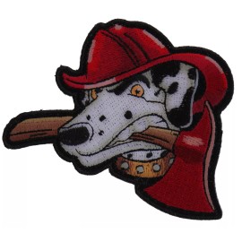 Ivamis Fireman's Best Friend Small Iron on Patch - 3.5x3 inch - P4863