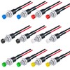 Twidec/12PCS 3V-6V-12V-24V-250V Momentary Push Button Switch 2 Pins ON/Off SPST