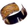 Elaine Coyne Collectible Artwear Earth Patina Solid Brass Fox Cuff