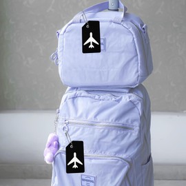 HFZRZFH 5-Pack Silicone Luggage Tags with Stainless Steel Ring - Travel Accessories, Multicolor, Durable, Waterproof, Quick Spot Identifier for Suitcases, Bags, and Cruise Luggage