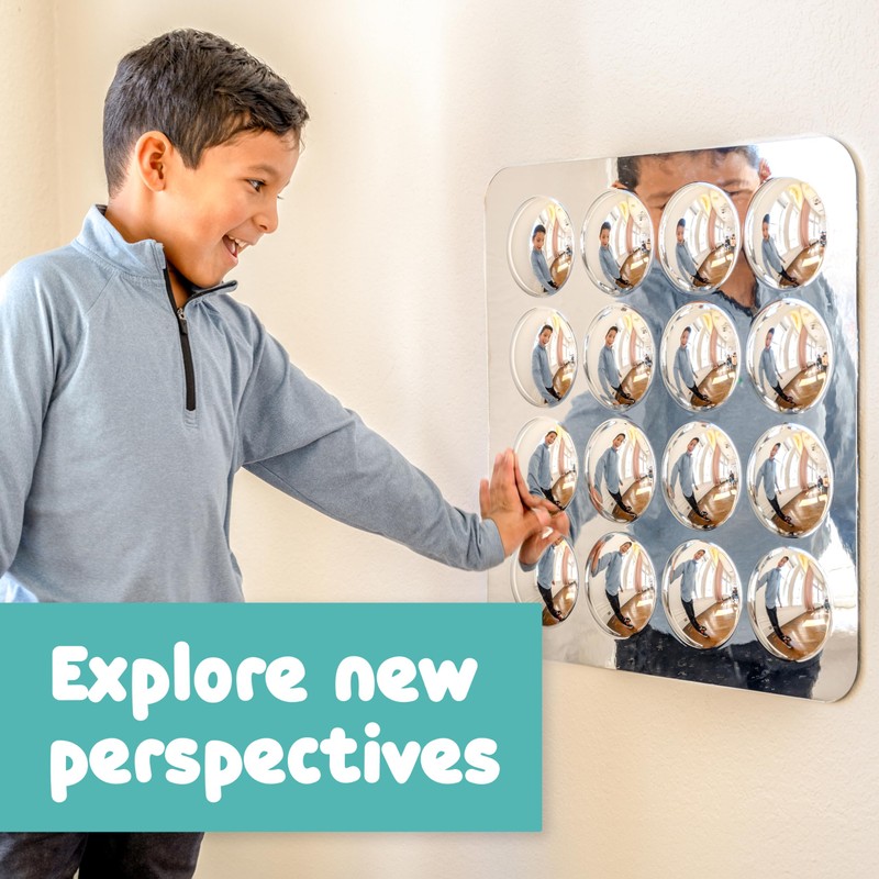 SPARK & WOW Sensory Wall Toddler Mirror | Large |