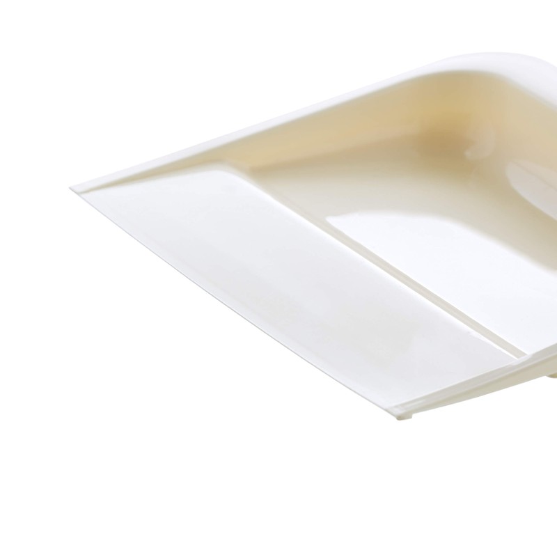 Superio Heavy Duty Plastic Dustpan with Comfort Grip Handle Beige,