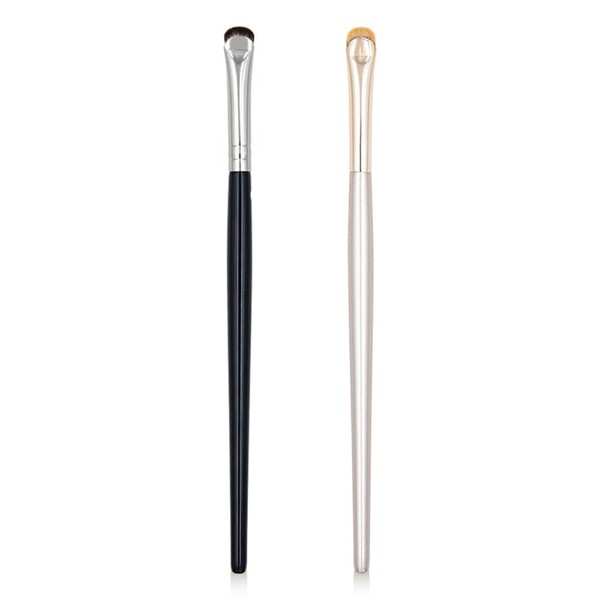 COSHINE 2pcs Extra Thin Crescent Moon Eye Liner Makeup Brush,