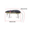 eMagTech 2pcs Rat Mouse Swimbait 15g 15.5cm Topwater Jointed Crankbait