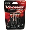 Vivitar V-4AAA-ALK AAA Alkaline Batteries, 4 Count