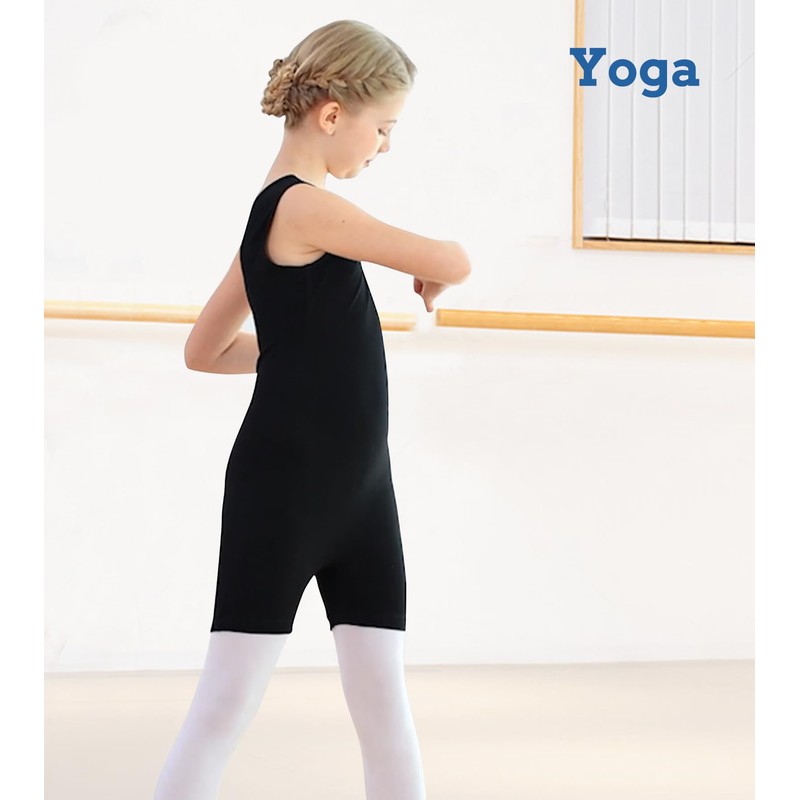 ACOCOPY Girls Leotards for Gymnastics Sparkly Biketards Unitard with Shorts