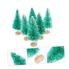 WOONEKY Realistic Mini Christmas Tree 12 Pcs Set Blue Green