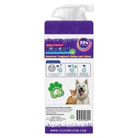 Fizzion Extra Strength Pet Stain and Odor Remover 23 ounce Empty Spray Bottle with 2 Refills