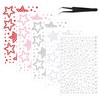 Ouligay 5 Sheets Star Face Gems Stickers Y2K Acrylic Star