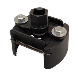 JEUCLEL 1/2'' Drive Universal Adjustable Oil Filter Wrench 60-80mm (2.36-3.15 inch), Oil Filter Removal Tool Cap with 2 Durable Non Slip Serrated Jaws for Small Medium-sized Spin-on Oil Filters